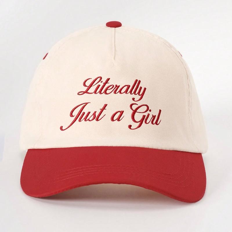 1pc Y2K Style Embroidered Just A Girl Colorblock Baseball Cap,Versatile Sunscreen Adjustable Sun Hat for Spring/summer Travel Adjustable красный
1pc Y2K Style Embroidered Just A Girl Colorblock Baseball Cap,Versatile Sunscreen Adjustable Sun Hat for Spring/summer Travel Adjustable красный