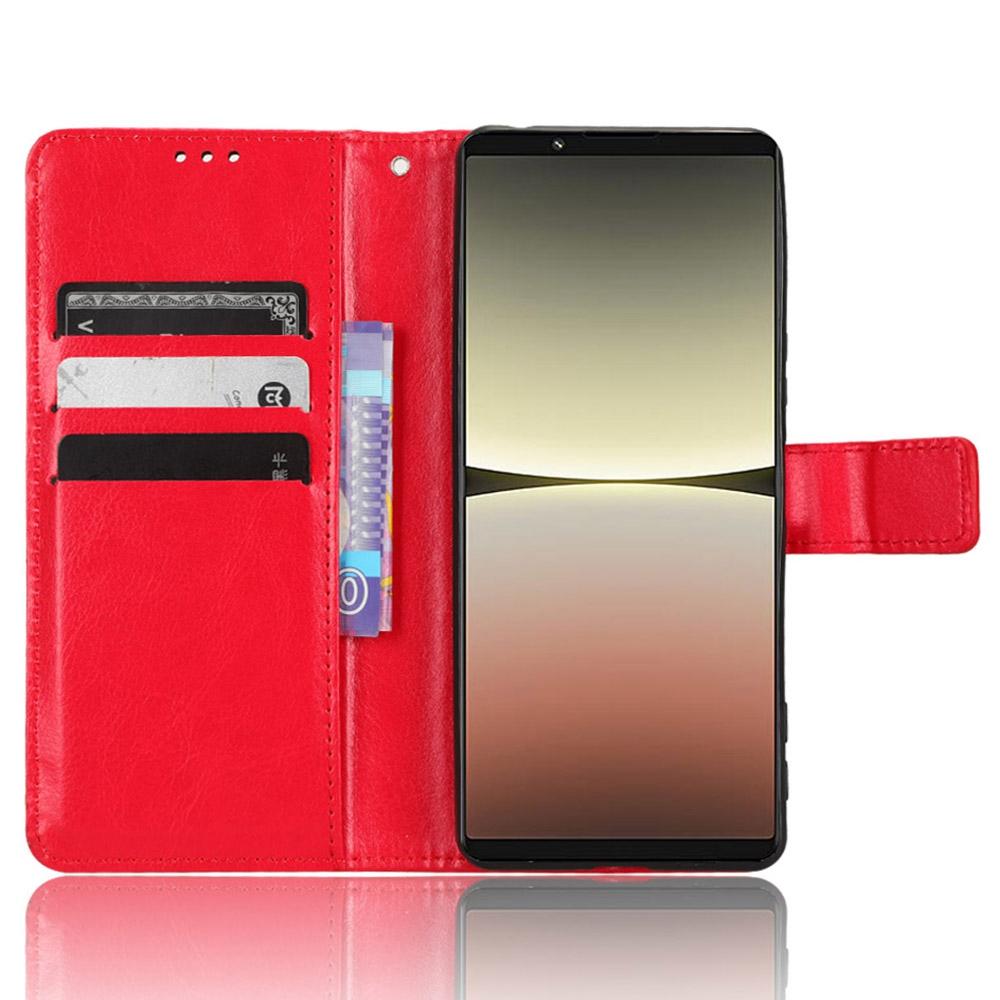 For Sony Xperia 5 IV 5G PU Leather Anti-fingerprint Case Stand Crazy Horse Texture Anti-dust Wallet Phone Cover Red
For Sony Xperia 5 IV 5G PU Leather Anti-fingerprint Case Stand Crazy Horse Texture Anti-dust Wallet Phone Cover Red