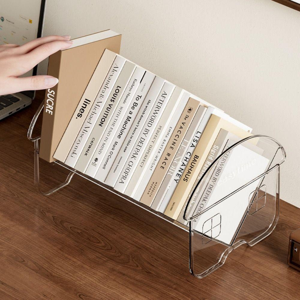 Plastic Desktop Book Rack Stable Stationery Shelf Multi-function Folder Storage Rack Office прозорий
Plastic Desktop Book Rack Stable Stationery Shelf Multi-function Folder Storage Rack Office прозорий