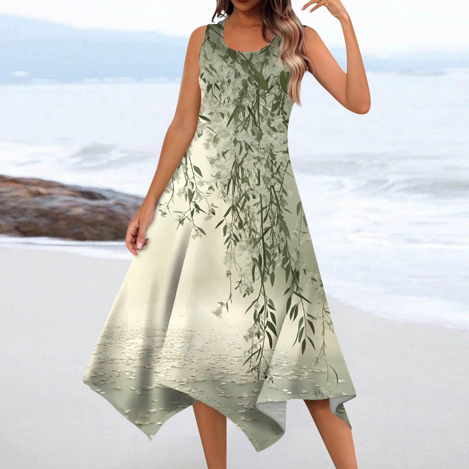 Women s Casual Fashion Round Neck Sleeveless Floral Print Irregular Hem Midi Dress XL
Women s Casual Fashion Round Neck Sleeveless Floral Print Irregular Hem Midi Dress XL