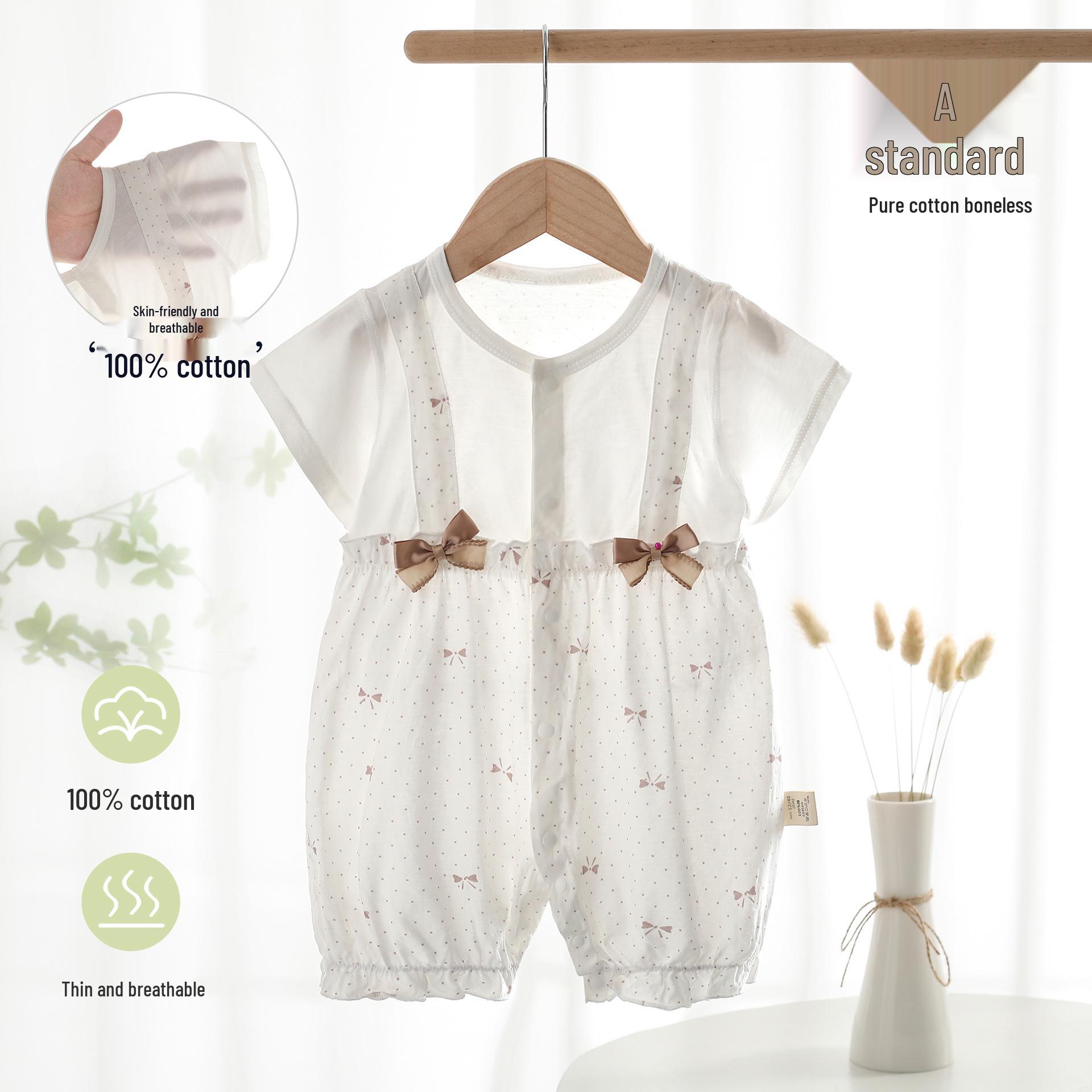 Class A Cotton Baby Girl Summer Outfit - Lightweight Princess Style for Newborns 90cm
Class A Cotton Baby Girl Summer Outfit - Lightweight Princess Style for Newborns 90cm