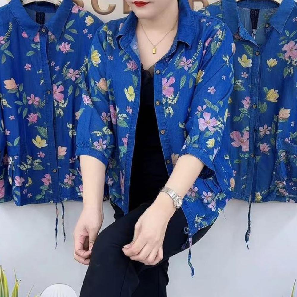 Luxury Printed Soft Denim Sun Protection Shirt New Summer 3/4 Sleeve Mom s Loose Thin Jacket for Women 5XL рожевий
Luxury Printed Soft Denim Sun Protection Shirt New Summer 3/4 Sleeve Mom s Loose Thin Jacket for Women 5XL рожевий