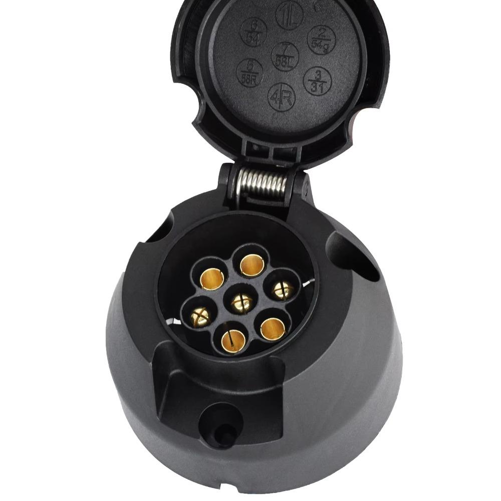 Protector Connections 7 Pin Trailer Socket European Socket 12V Trailer Socket For Vans
Protector Connections 7 Pin Trailer Socket European Socket 12V Trailer Socket For Vans
