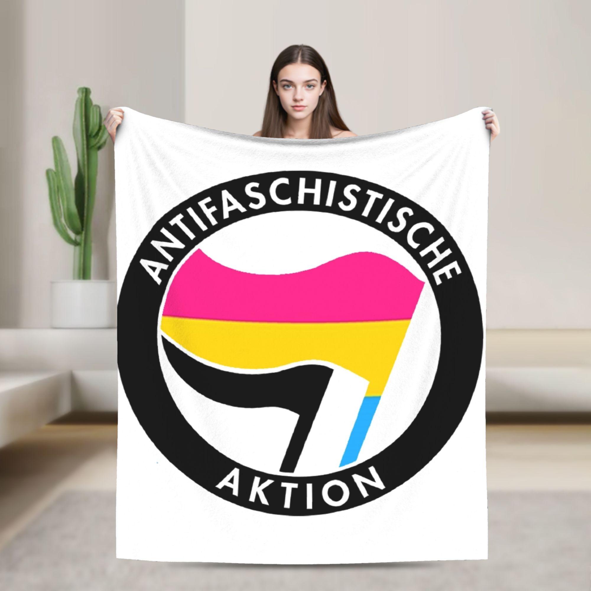 Antifascist Action Soft Blankets Camping Plush Throw Blanket Fluffy Couch Chair Flannel Bedspread Sofa Bed Cover 75x90cm
Antifascist Action Soft Blankets Camping Plush Throw Blanket Fluffy Couch Chair Flannel Bedspread Sofa Bed Cover 75x90cm