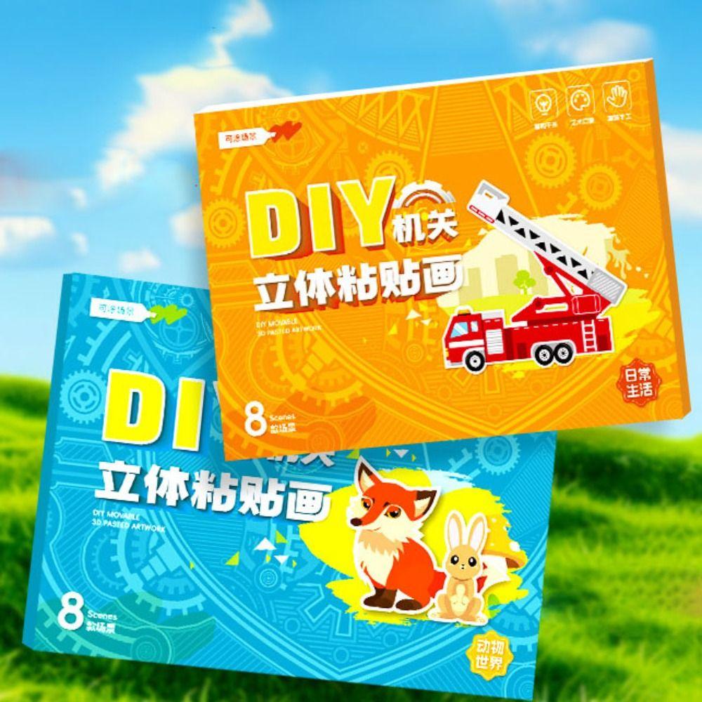 Handmade DIY Paste Material Kit Paper Animals Sticker Book Birthday Gift Animal world
Handmade DIY Paste Material Kit Paper Animals Sticker Book Birthday Gift Animal world