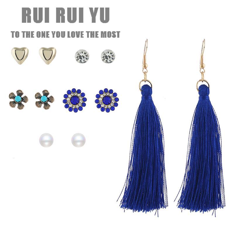 RUI RUI YU 6 пар серег с длинными кисточками в богемном стиле с цветком для женщин и девочек
RUI RUI YU 6 пар серег с длинными кисточками в богемном стиле с цветком для женщин и девочек