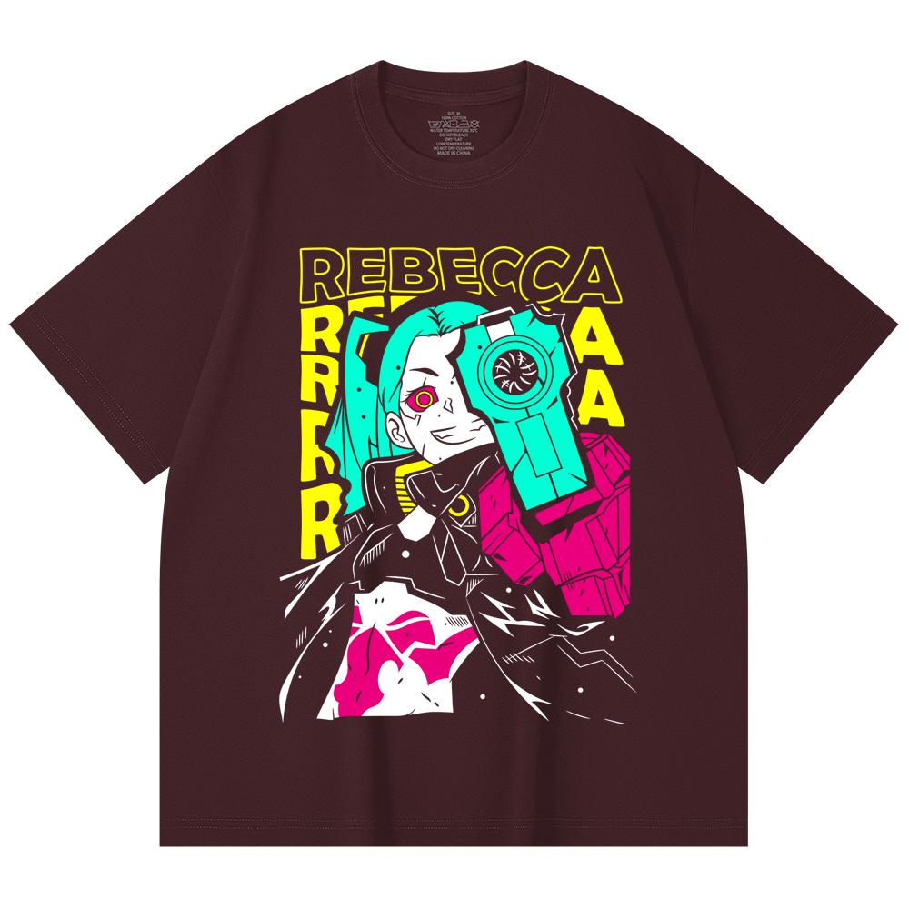 230 Gsm 100% Cotton Cyberpunk Edgerunners V5 Rebecca Print Unisex Heavy Cotton T Shirt 2XL вина червоного кольору
230 Gsm 100% Cotton Cyberpunk Edgerunners V5 Rebecca Print Unisex Heavy Cotton T Shirt 2XL вина червоного кольору