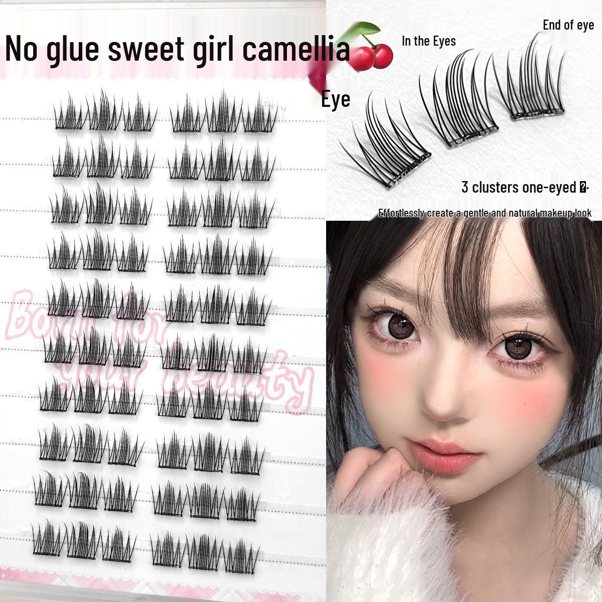 Sweet Girl Camellia False Eyelashes: Large Capacity, Glue-Free, Natural-Look, Single Cluster Segmented, Easy Three-Step Application.
Sweet Girl Camellia False Eyelashes: Large Capacity, Glue-Free, Natural-Look, Single Cluster Segmented, Easy Three-Step Application.