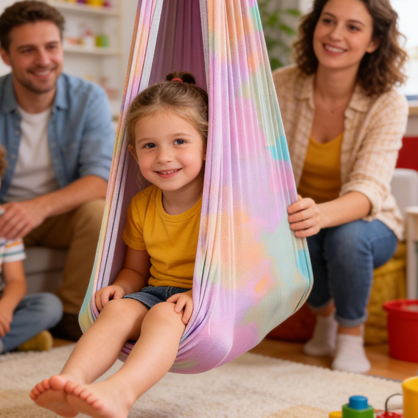 Sensory Swing Strong Load-Bearing Elastic Chair Cuddle Hammock Chair For Playroom Bedroom Living Room Play School Calm Down China Mainland
Sensory Swing Strong Load-Bearing Elastic Chair Cuddle Hammock Chair For Playroom Bedroom Living Room Play School Calm Down China Mainland