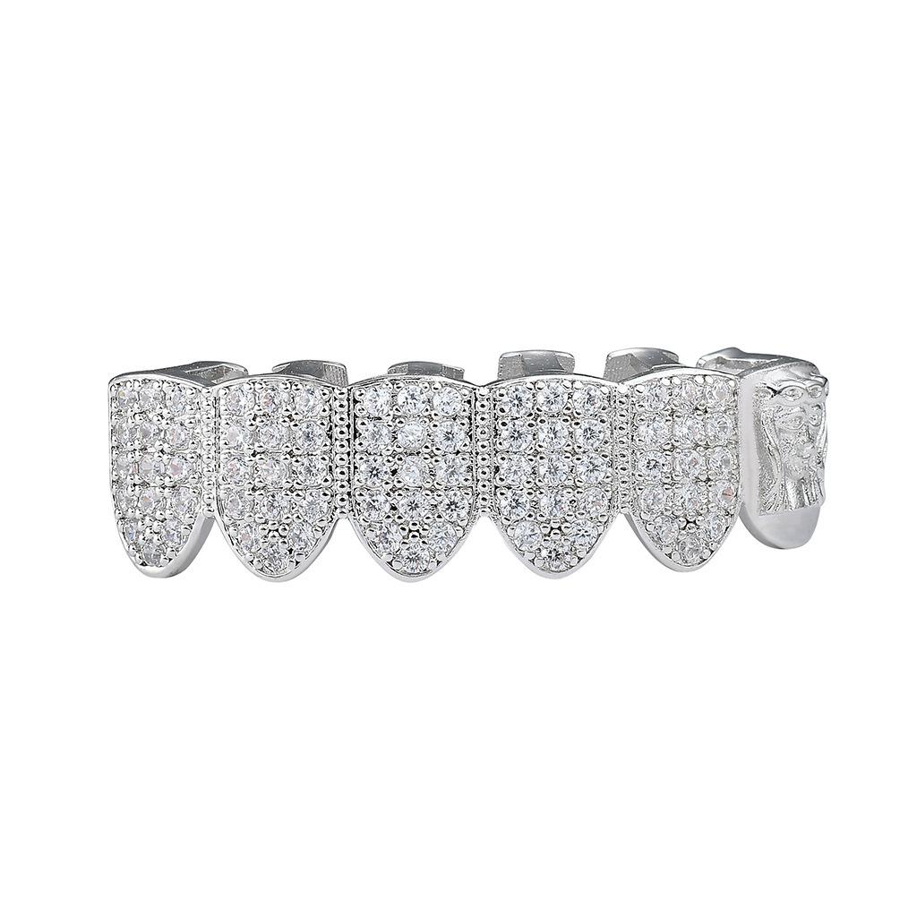Retro European-American Hip Hop Zircon Gold Grillz - Ancient Greek Portrait Pattern, Single Row Grillz. срібний
Retro European-American Hip Hop Zircon Gold Grillz - Ancient Greek Portrait Pattern, Single Row Grillz. срібний