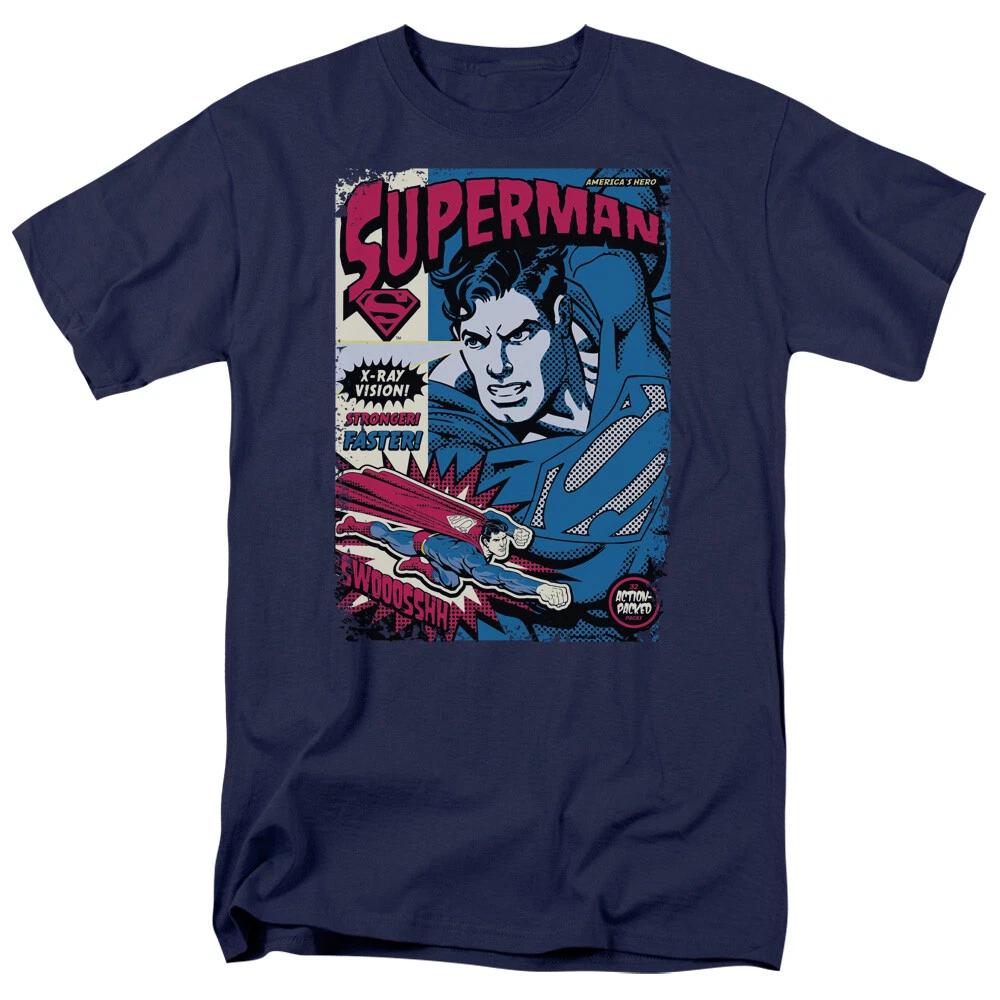 Superman Action Packed T-Shirt - Regular or Tank - to 5X XL
Superman Action Packed T-Shirt - Regular or Tank - to 5X XL