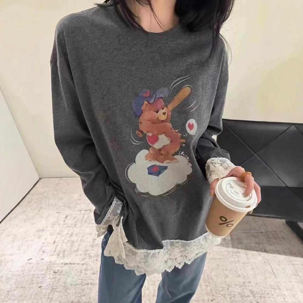 Women s 2024 Winter Korean-Style Lace Trim Mid-Length Sweatshirt, Loose Fit, Thickened Round Collar Base Layer XL
Women s 2024 Winter Korean-Style Lace Trim Mid-Length Sweatshirt, Loose Fit, Thickened Round Collar Base Layer XL