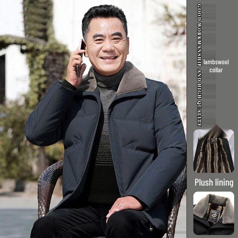 Mid-Elderly Extreme Cold Fleece-Lined Winter Jacket – Thick, Warm Cotton Coat with Lapels for Dad. 185 (135-150 jin)
Mid-Elderly Extreme Cold Fleece-Lined Winter Jacket – Thick, Warm Cotton Coat with Lapels for Dad. 185 (135-150 jin)