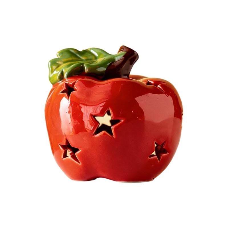 Decorative Ceramic Apples Shape Night Lamp with Carving Star Pattern Battery Operated for Bedroom Or Living Room Decors S
Decorative Ceramic Apples Shape Night Lamp with Carving Star Pattern Battery Operated for Bedroom Or Living Room Decors S