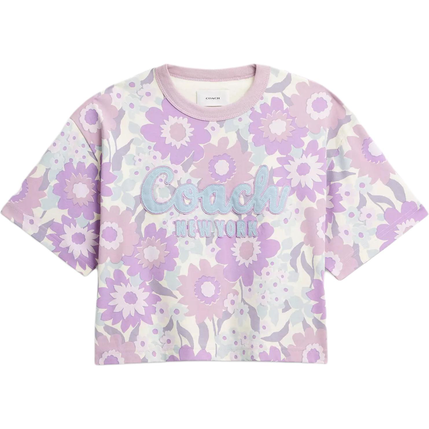Coach Floral Short Sleeve Cotton Regular T-Shirt Women tops Purple CBD48-L6S M
Coach Floral Short Sleeve Cotton Regular T-Shirt Women tops Purple CBD48-L6S M