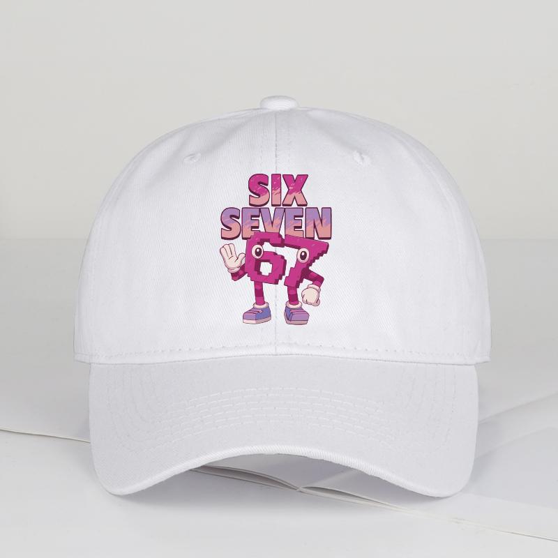 Cartoon 67 Six Seven Print Baseball Cap Adjustable Unisex Vintage Snapback Hat Casual Outdoor Sun Cap белый
Cartoon 67 Six Seven Print Baseball Cap Adjustable Unisex Vintage Snapback Hat Casual Outdoor Sun Cap белый