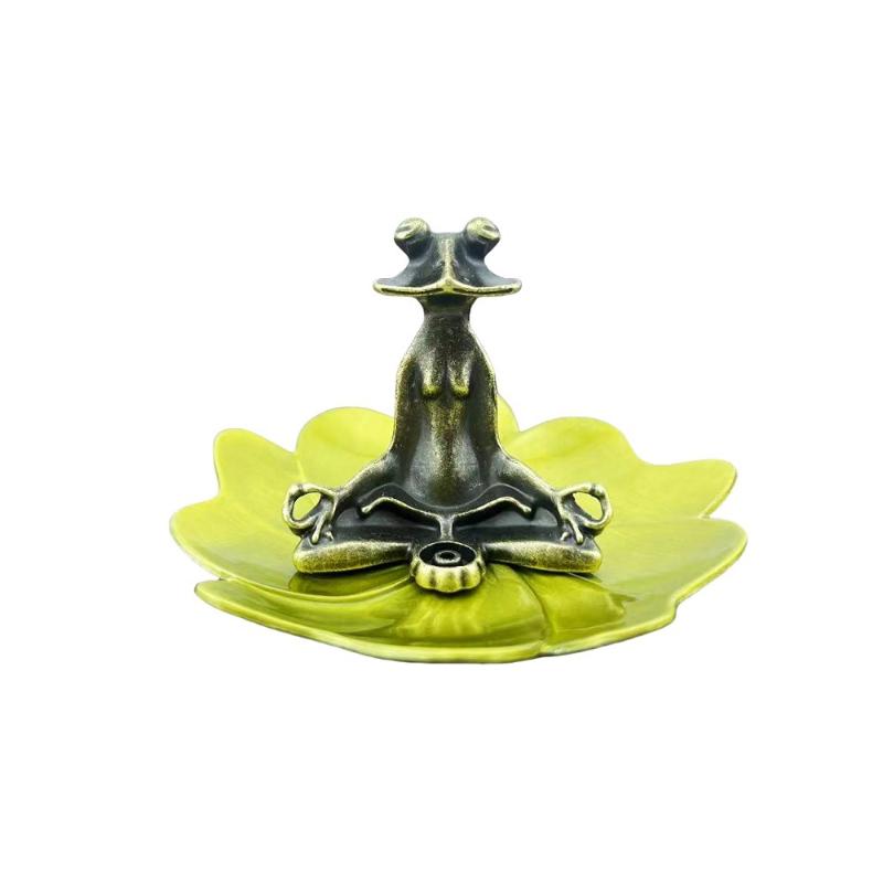 1Pcs Alloy Incense Stick Burner Vintage Zen Frog Incense Holder For Home Office Decor Meditation Yoga Aromatherapy Ornament Gift
1Pcs Alloy Incense Stick Burner Vintage Zen Frog Incense Holder For Home Office Decor Meditation Yoga Aromatherapy Ornament Gift