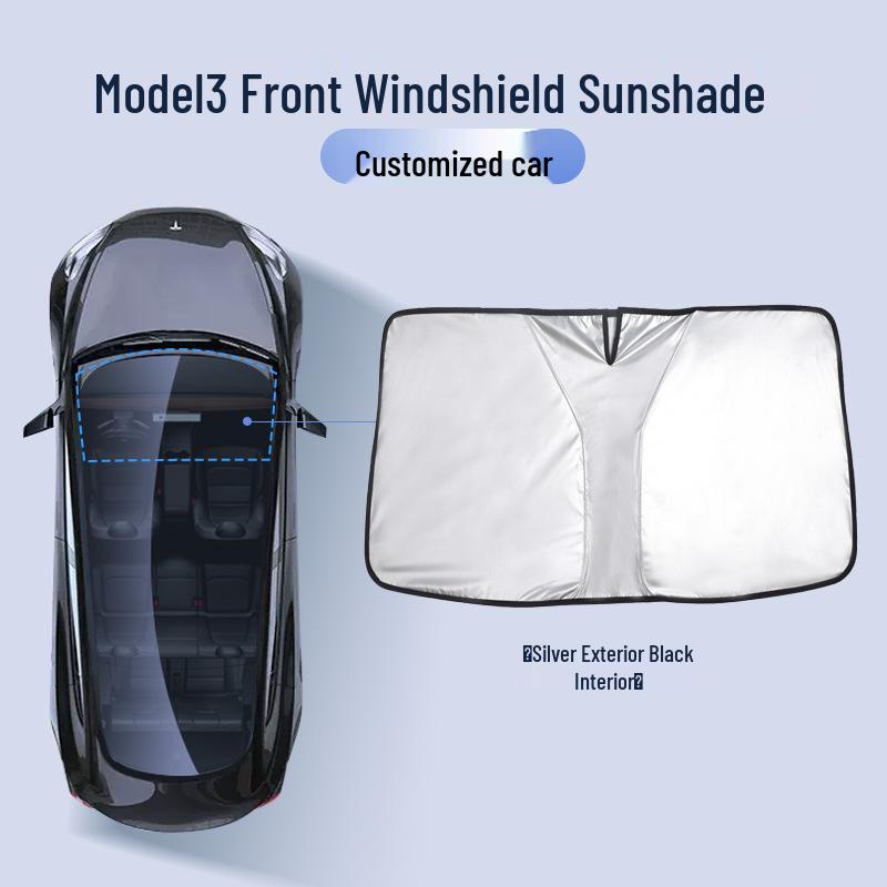 Tesla Model 3/Y Front Windshield Umbrella Sunshade - Summer Car Accessory
Tesla Model 3/Y Front Windshield Umbrella Sunshade - Summer Car Accessory