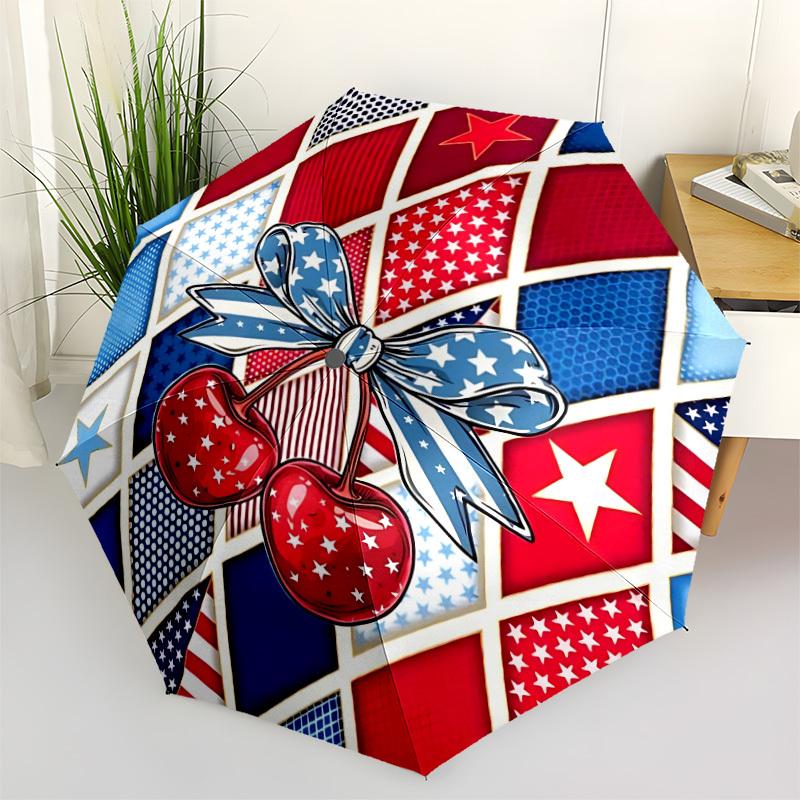 1pc Cherries Patriotic Automatic Opening/Closing Umbrella with Operation & Windproof Canopy yy260311025
1pc Cherries Patriotic Automatic Opening/Closing Umbrella with Operation & Windproof Canopy yy260311025