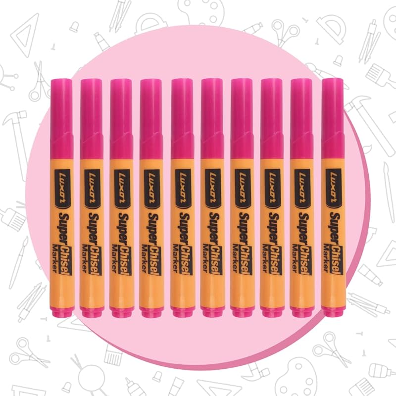 Luxor Super Chisel Marker In Pretty Pink, Pack Of 10, Ideal For Eye-Catching Designs And Artworks 110 розовый
Luxor Super Chisel Marker In Pretty Pink, Pack Of 10, Ideal For Eye-Catching Designs And Artworks 110 розовый