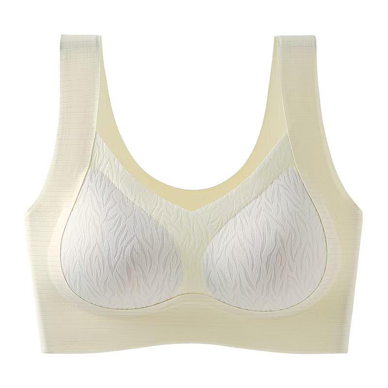 Ribbed Jacquard Lace Push-Up Seamless Bra: Anti-Sagging, Fixed Cup, Breathable, Beautiful Back Lingerie for Women XL (115-125 lbs) шампанського
Ribbed Jacquard Lace Push-Up Seamless Bra: Anti-Sagging, Fixed Cup, Breathable, Beautiful Back Lingerie for Women XL (115-125 lbs) шампанського