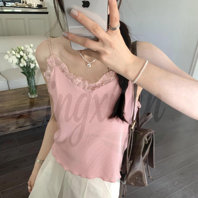 French Sweet & Spicy Lace Camisole - Women s Summer 2026 Collection Medium рожевий
French Sweet & Spicy Lace Camisole - Women s Summer 2026 Collection Medium рожевий