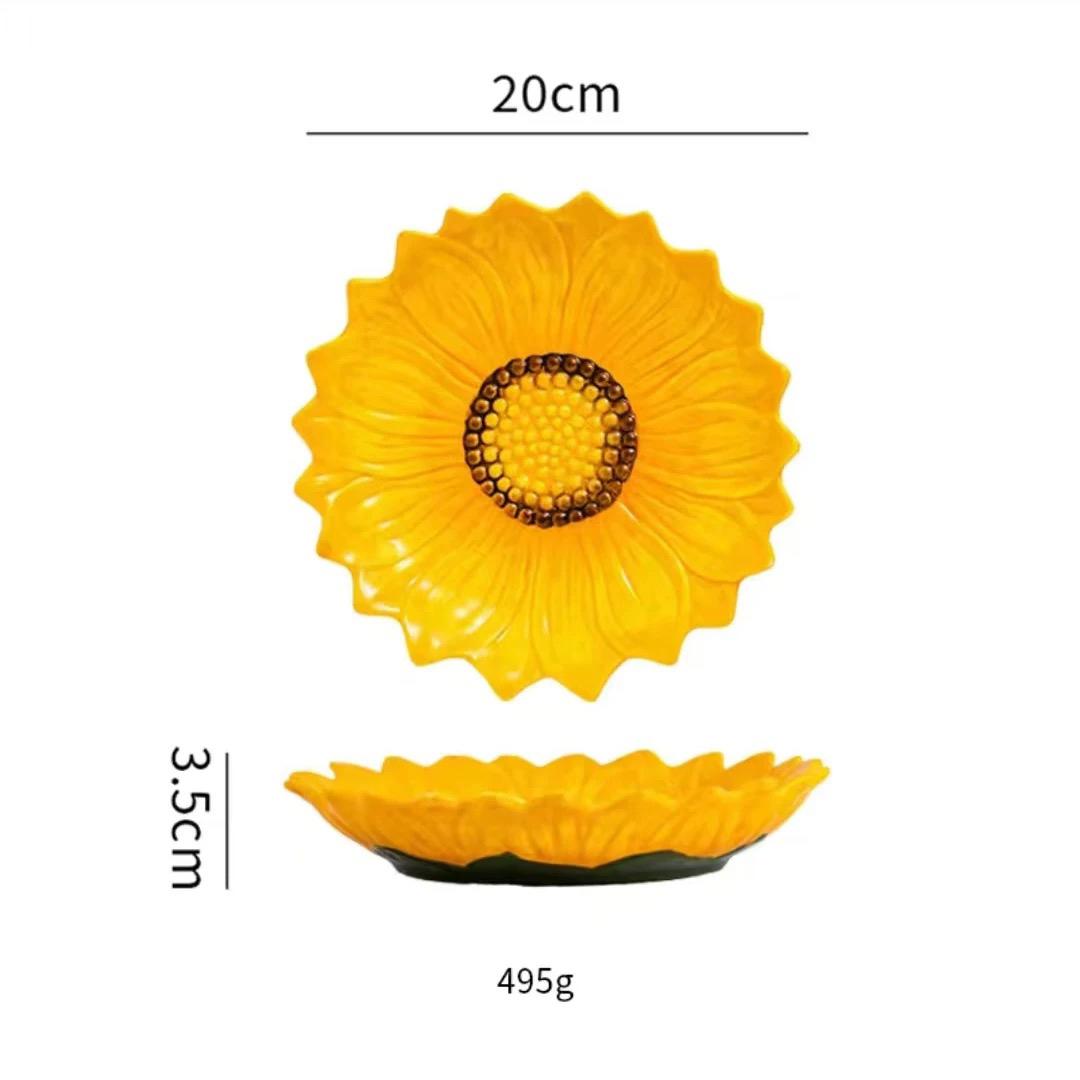 Sunflower Shape Ceramic Plate New Household 8 Inch Countryside-style High Aesthetic Dessert Dishes Creative Dining Tableware 8 inches жовтий
Sunflower Shape Ceramic Plate New Household 8 Inch Countryside-style High Aesthetic Dessert Dishes Creative Dining Tableware 8 inches жовтий