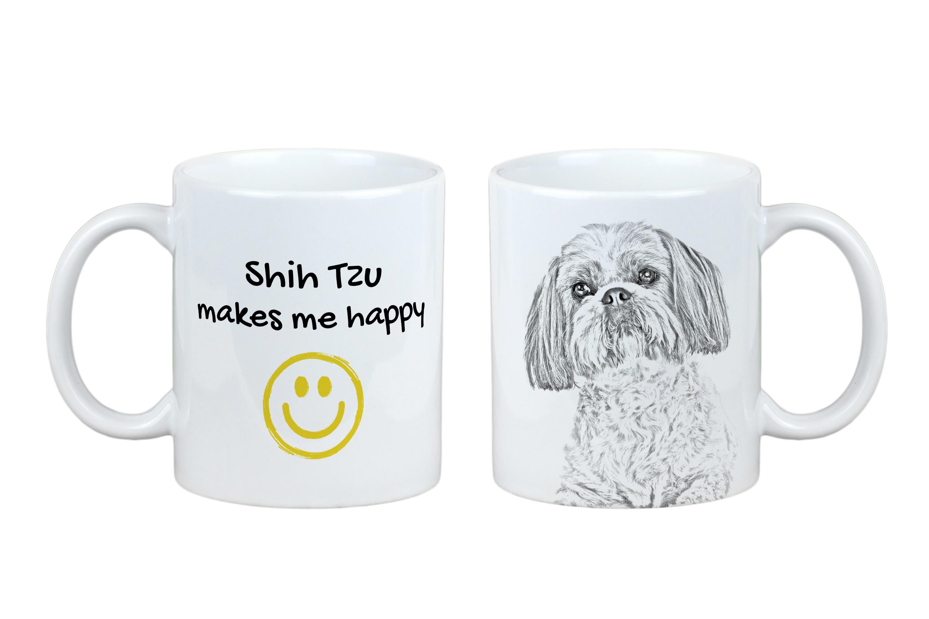 Shih Tzu, Chrysanthemum Dog - cup with a dog, cheerful cup for a dog lover, personalized gift from the Art-Dog brand білий
Shih Tzu, Chrysanthemum Dog - cup with a dog, cheerful cup for a dog lover, personalized gift from the Art-Dog brand білий
