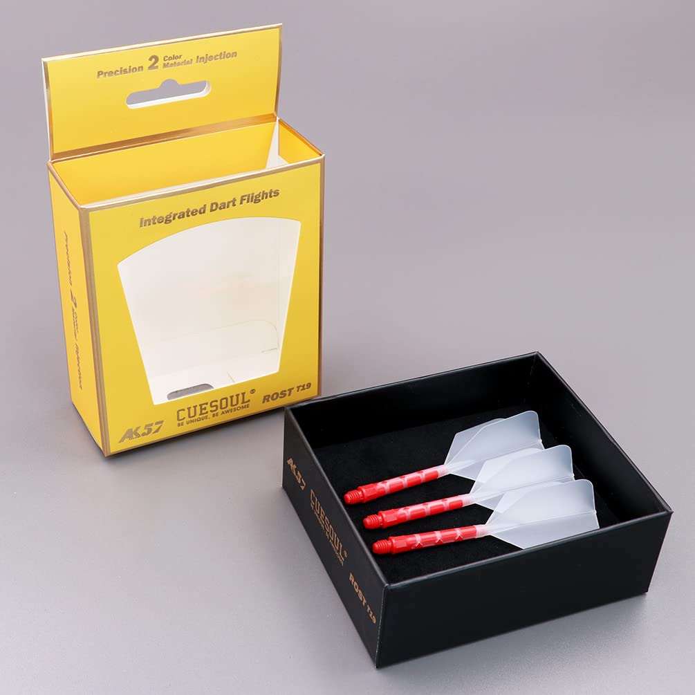 CUESOUL ROST T19 Shaft Integrated Flight Big Wing Clear Flight Red L Set of 3 Shape, Two-Tone Color, + Shaft, Size, (CS-AK579-1L)
CUESOUL ROST T19 Shaft Integrated Flight Big Wing Clear Flight Red L Set of 3 Shape, Two-Tone Color, + Shaft, Size, (CS-AK579-1L)