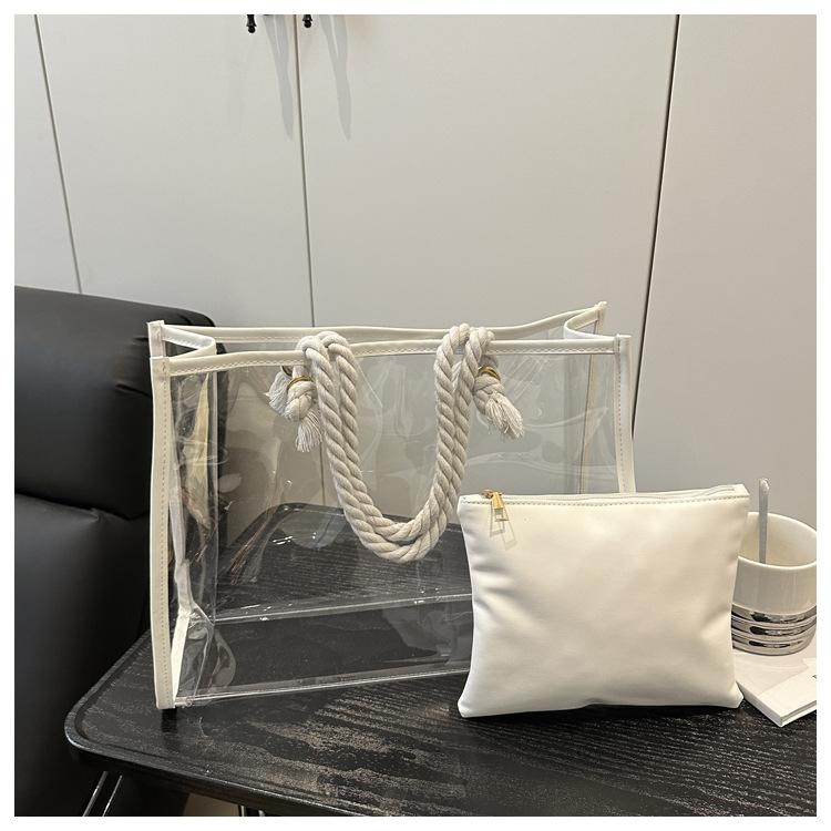 ПВХ мать и ребенок прозрачная простая летняя новая модная большая вместимость тоут подмышечная на плечо сумка белый
ПВХ мать и ребенок прозрачная простая летняя новая модная большая вместимость тоут подмышечная на плечо сумка белый