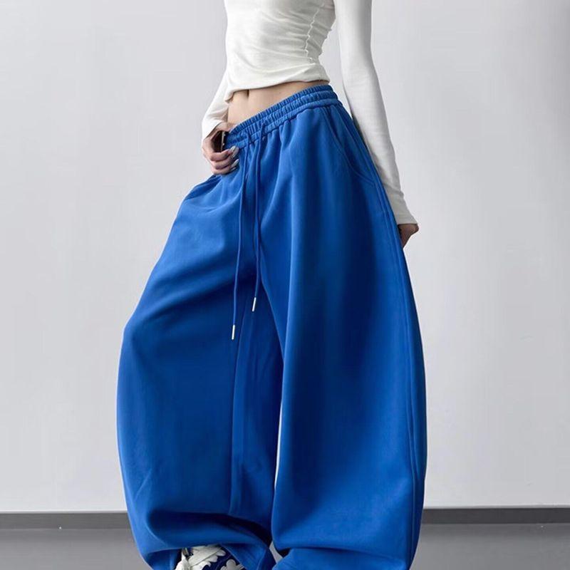 Korean-Style Lazy Style Sports Sweatpants for Women, Winter Hip-Hop Loose Slimming Retro Trendy Jazz Dance Curved Pants Jk09 Casual Pants-Blue S
Korean-Style Lazy Style Sports Sweatpants for Women, Winter Hip-Hop Loose Slimming Retro Trendy Jazz Dance Curved Pants Jk09 Casual Pants-Blue S