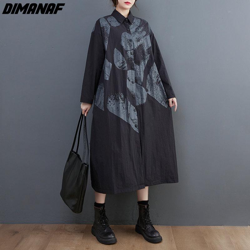 DIMANAF 2022 Новый Плюс Размер Женщины Хлопковая Рубашка Платье Повседневный Оверсайз Принт Свободный Длинная Осень Кардиган
DIMANAF 2022 Новый Плюс Размер Женщины Хлопковая Рубашка Платье Повседневный Оверсайз Принт Свободный Длинная Осень Кардиган