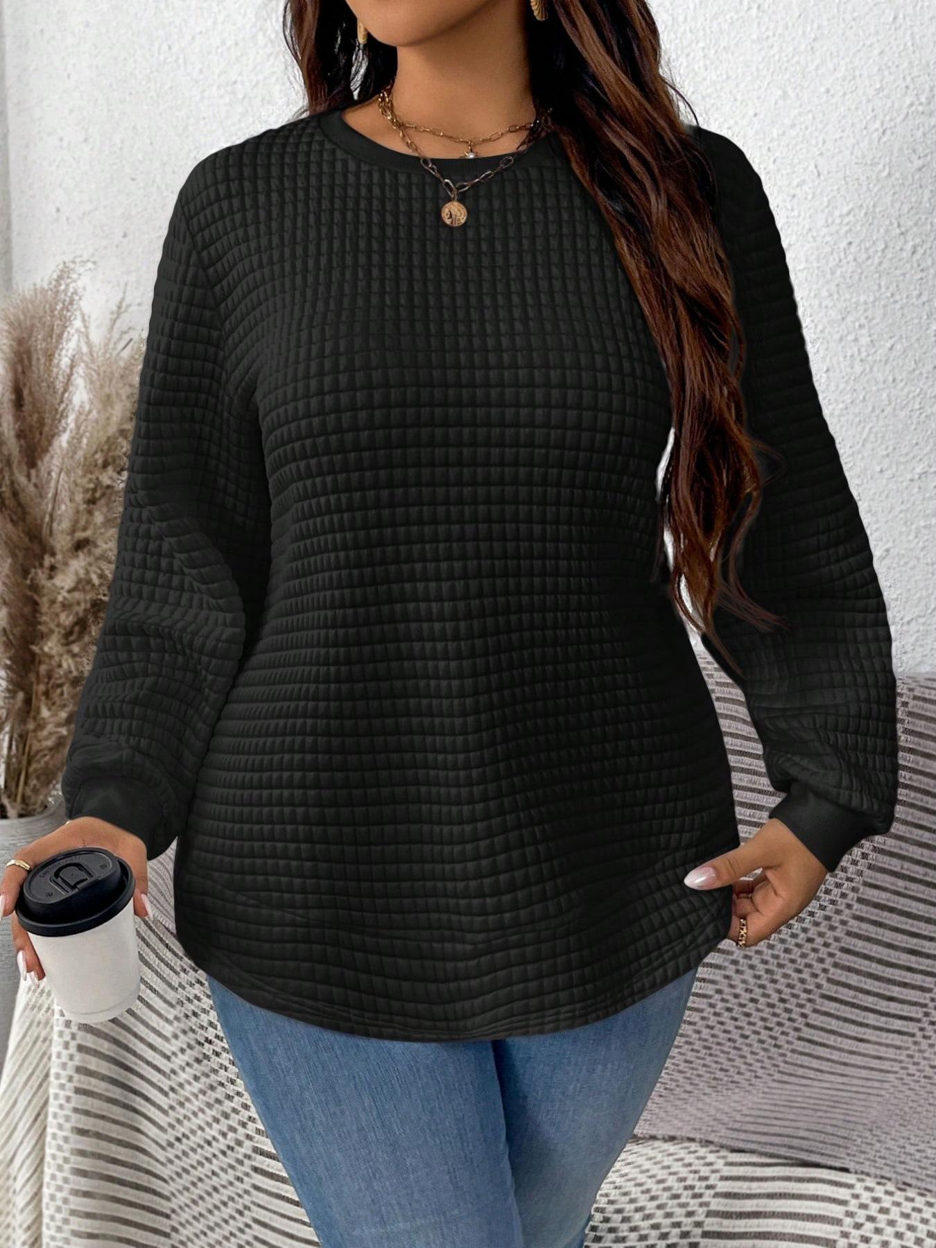 2025 Autumn/Winter Casual Color Block Plaid Pullover Hoodie with Round Hem, One Size, Long Sleeve XXL чорний
2025 Autumn/Winter Casual Color Block Plaid Pullover Hoodie with Round Hem, One Size, Long Sleeve XXL чорний