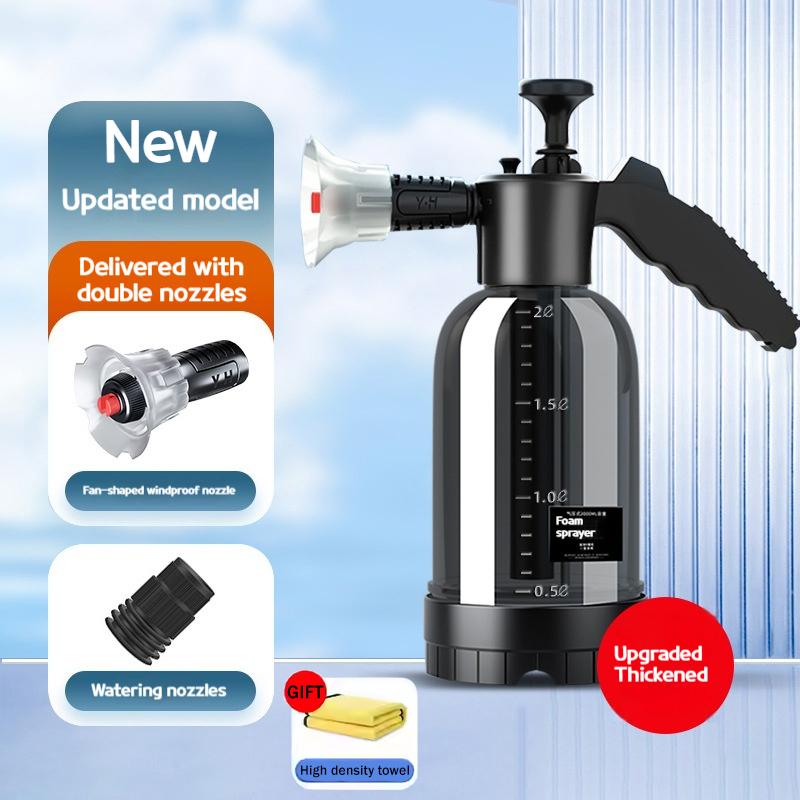 2L Hand Pump Foam Sprayer with 3 Types of Nozzle Hand Pneumatic Foam Cannon Snow Foam Car Wash Spray Bottle Car Window Cleaning чорний
2L Hand Pump Foam Sprayer with 3 Types of Nozzle Hand Pneumatic Foam Cannon Snow Foam Car Wash Spray Bottle Car Window Cleaning чорний
