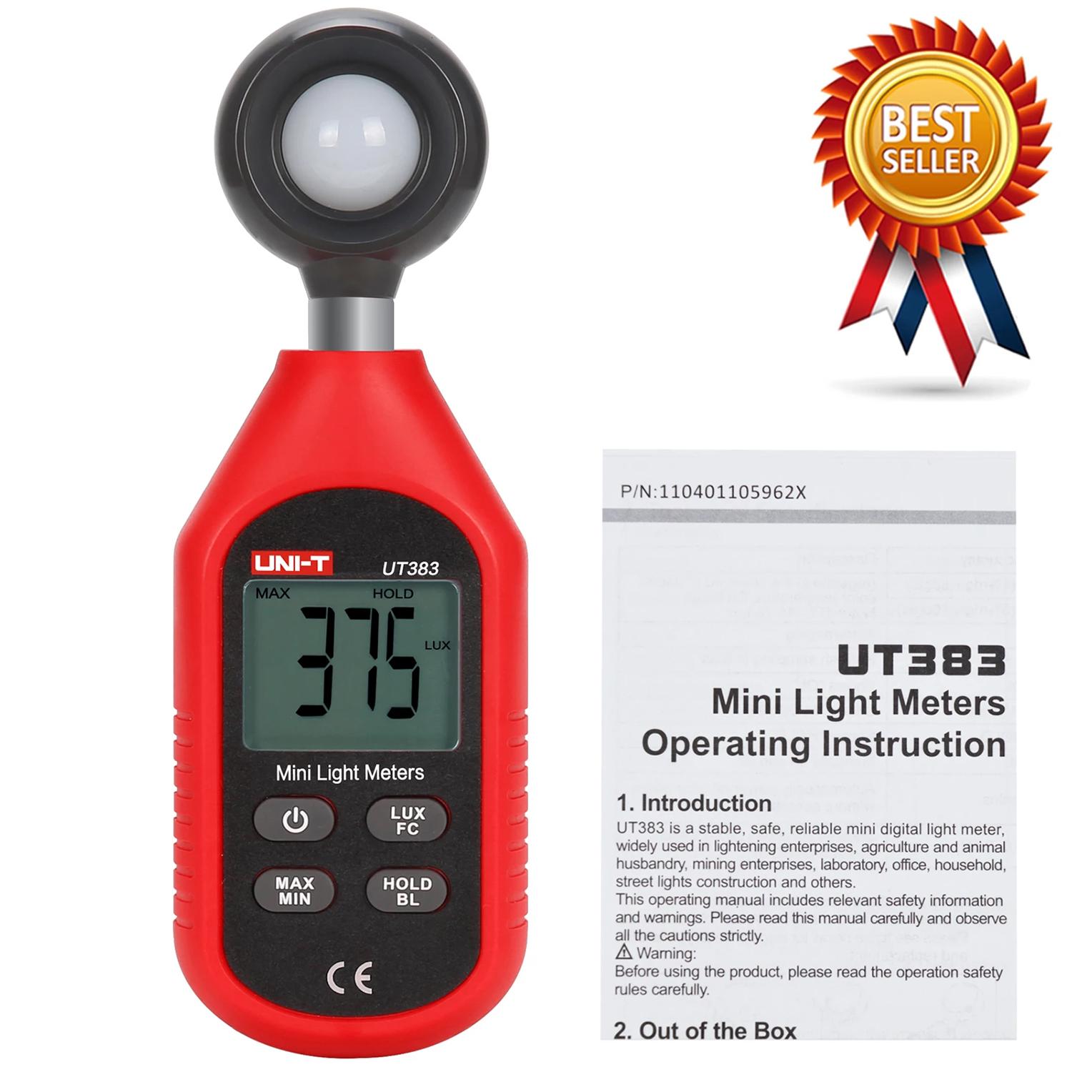 UNI-T UT383 UT383BT Digital Luxmeter Only UT383BT Bluetooth Mini Light Meter Environmental Test Equipment Handheld Illuminometer UT383
UNI-T UT383 UT383BT Digital Luxmeter Only UT383BT Bluetooth Mini Light Meter Environmental Test Equipment Handheld Illuminometer UT383