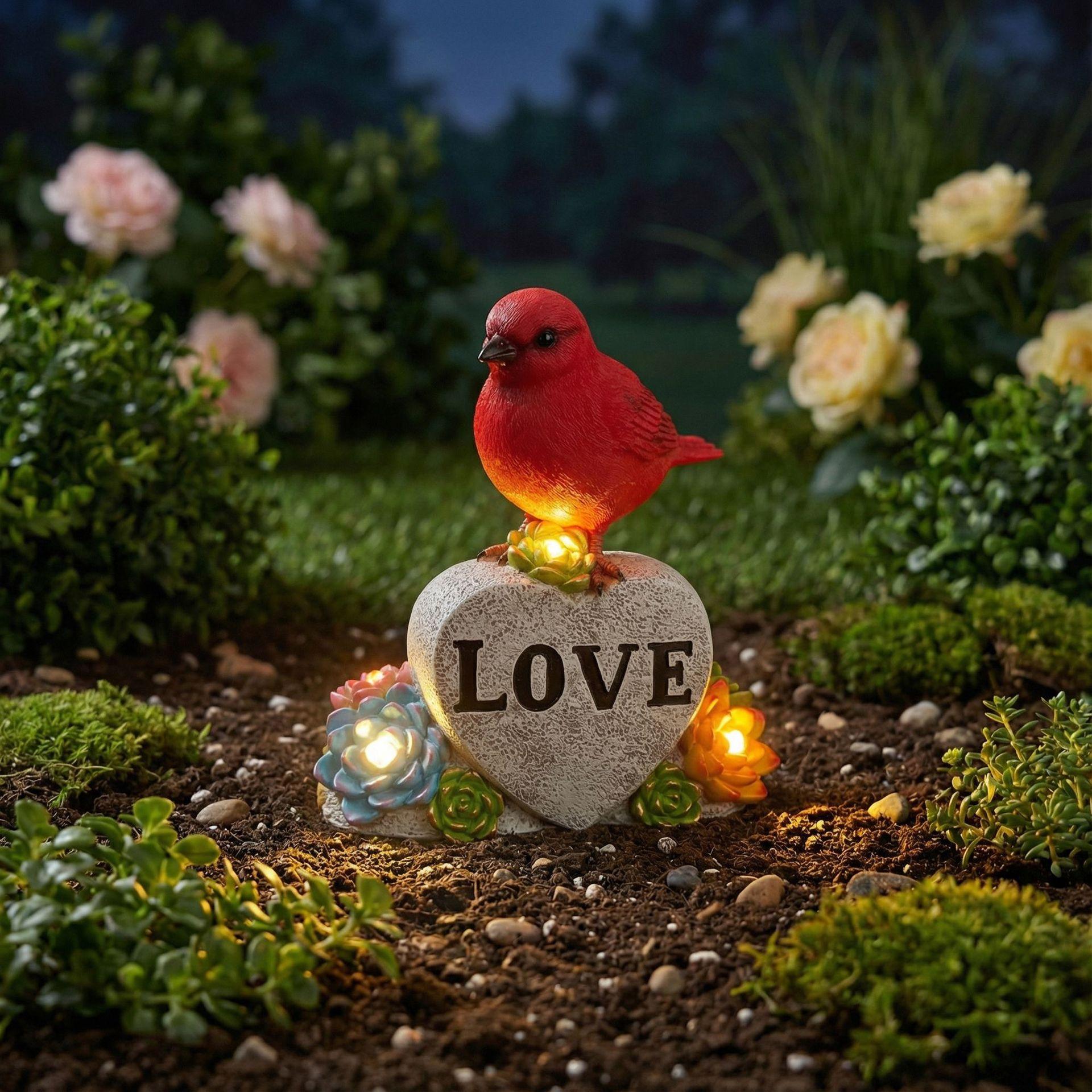 JYL TS/165,New Love Bird Solar Light Outdoor Garden Cartoon Animal Resin Figurine Garden Decor Lamp One Size фиолетовый горный величества
JYL TS/165,New Love Bird Solar Light Outdoor Garden Cartoon Animal Resin Figurine Garden Decor Lamp One Size фиолетовый горный величества