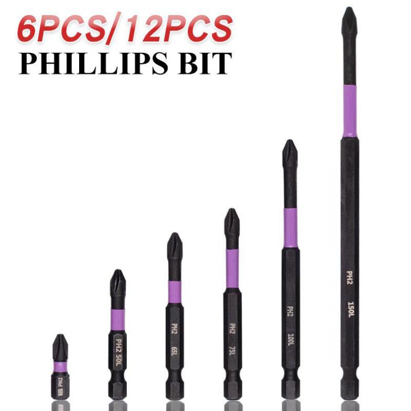Anti-shock Batch Head High Hardness Non-Slip Impact Bits Cross 25/50/65/70/90/150mm Ph2 Screwdriver Set C
Anti-shock Batch Head High Hardness Non-Slip Impact Bits Cross 25/50/65/70/90/150mm Ph2 Screwdriver Set C