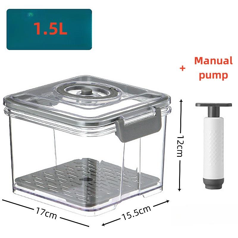Пластиковый вакуумный ящик для хранения объемом 1,5/2,5/7,5 л поставляется с ручным насосом, герметичным для сохранения свежести, и контейнером для хранения с указанием времени хранения.
Пластиковый вакуумный ящик для хранения объемом 1,5/2,5/7,5 л поставляется с ручным насосом, герметичным для сохранения свежести, и контейнером для хранения с указанием времени хранения.