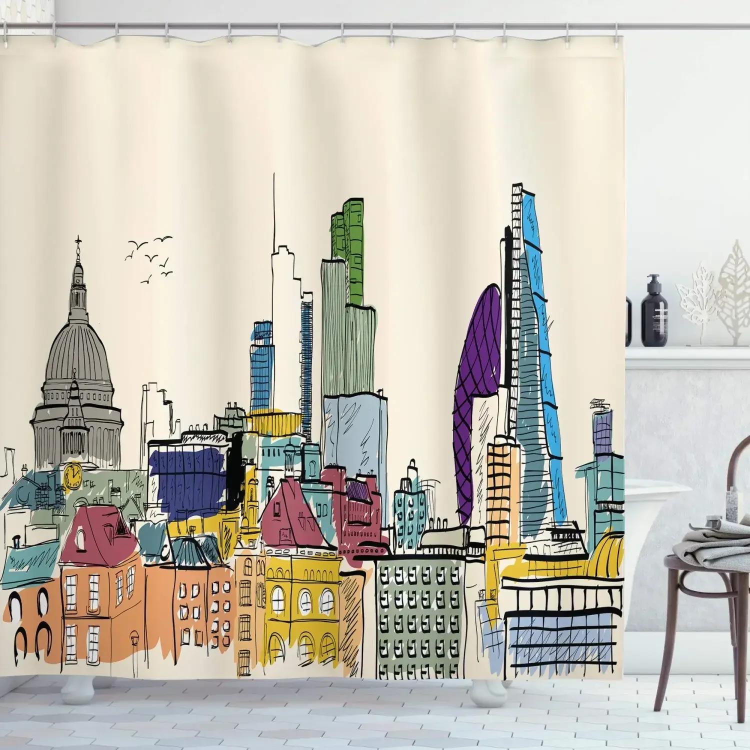 Vintage World Map Shower Curtain Famous Culture Landmark Statue of Liberty Eiffel Tower Big Ben Waterproof Bathroom Decor SXT6 W90xH180cm
Vintage World Map Shower Curtain Famous Culture Landmark Statue of Liberty Eiffel Tower Big Ben Waterproof Bathroom Decor SXT6 W90xH180cm