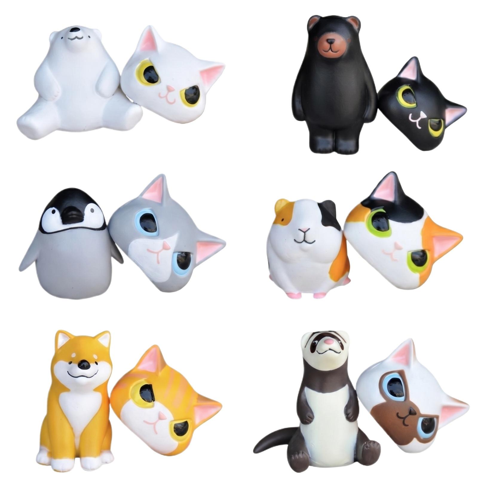 Animal Figurine Set of 6 Pieces Cute Cat Dog Bear Penguin Guinea Pig Ferret Miniature Animal Sculptures for Desk Decor Collection One Size белый
Animal Figurine Set of 6 Pieces Cute Cat Dog Bear Penguin Guinea Pig Ferret Miniature Animal Sculptures for Desk Decor Collection One Size белый
