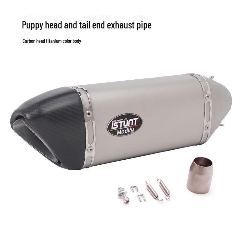 S1000RR, 800RS, Zhang Xue, Chunfeng 450SR, Wuji 660 Motorcycle Dog Head Tail Exhaust Pipe
S1000RR, 800RS, Zhang Xue, Chunfeng 450SR, Wuji 660 Motorcycle Dog Head Tail Exhaust Pipe