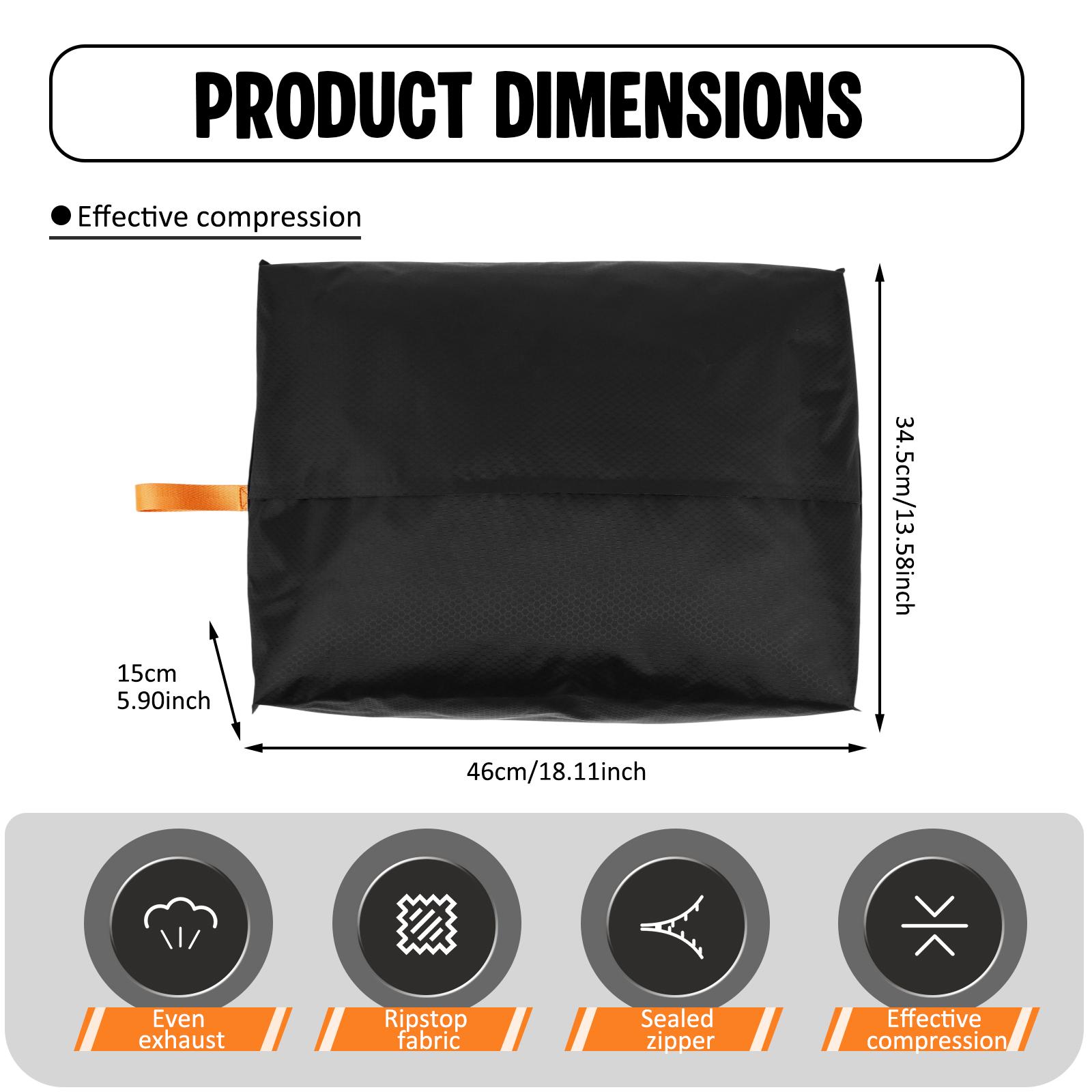 Дорожные вакуумные пакеты для хранения Водонепроницаемые компрессионные пакеты Органайзер для чемоданов и одежды Упаковочные пакеты для активного отдыха, походов, кемпинга чёрный
Дорожные вакуумные пакеты для хранения Водонепроницаемые компрессионные пакеты Органайзер для чемоданов и одежды Упаковочные пакеты для активного отдыха, походов, кемпинга чёрный