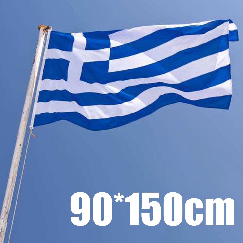 90*150 см 3*5 футів Прапор Греції Грецький національний великий прапор уболівальників із люверсом
90*150 см 3*5 футів Прапор Греції Грецький національний великий прапор уболівальників із люверсом