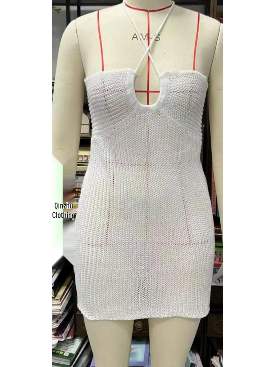 Прозрачное облегающее пляжное платье в европейском и американском стиле на шнуровке Small белый
Прозрачное облегающее пляжное платье в европейском и американском стиле на шнуровке Small белый