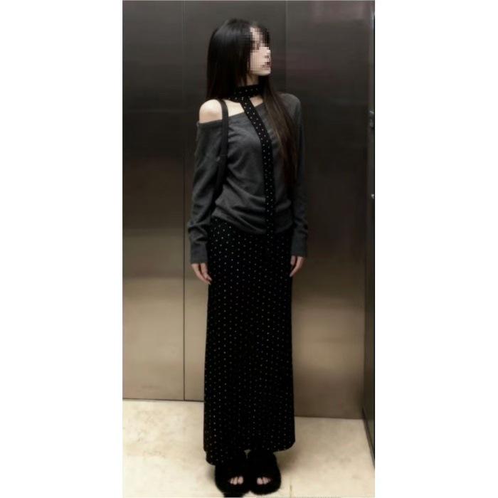 Korean Style Off-the-Shoulder Long-Sleeve Top & Bottom: 2025 Autumn/Winter Women s Chic Two-Piece Set Extra Large
Korean Style Off-the-Shoulder Long-Sleeve Top & Bottom: 2025 Autumn/Winter Women s Chic Two-Piece Set Extra Large