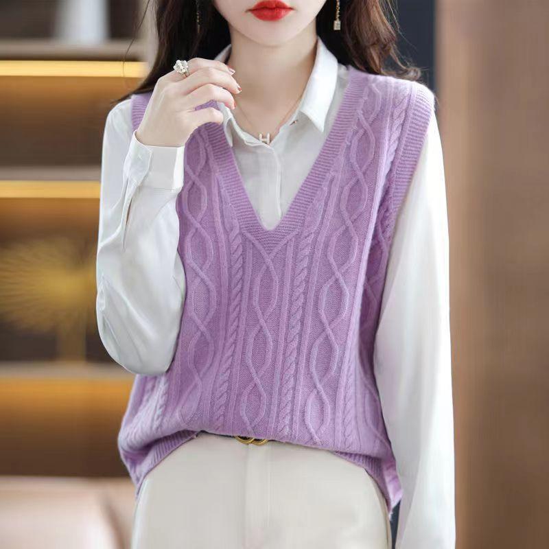 Женский вязаный жилет Женская мода Весенне-осенний свитер-куртка Топ Женский 3XL светло-фиолетовый
Женский вязаный жилет Женская мода Весенне-осенний свитер-куртка Топ Женский 3XL светло-фиолетовый