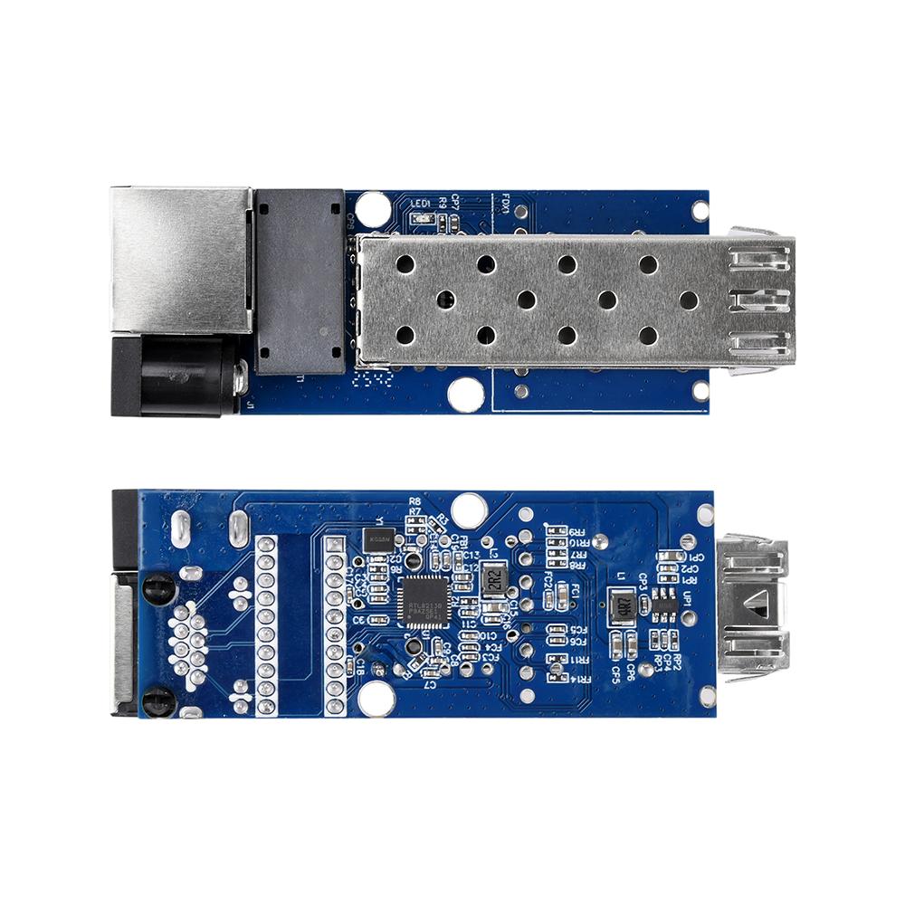 Gigabit Mini Optic Media Converter SFP Ethernet Switch 1 Fiber 1 Rj45 100/1000Mbp DC 5-12V Optic Transceiver Fibra Switch
Gigabit Mini Optic Media Converter SFP Ethernet Switch 1 Fiber 1 Rj45 100/1000Mbp DC 5-12V Optic Transceiver Fibra Switch