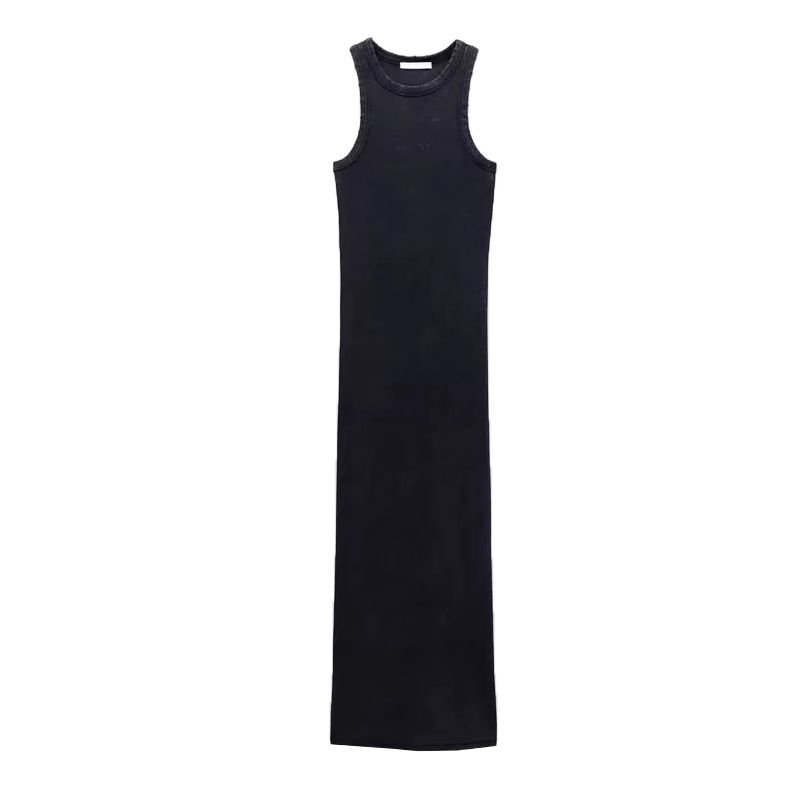 Spring New Sexy round Neck Sleeveless Perforated Hole Decoration Washed Rib Silm Dress 3253308 Black L
Spring New Sexy round Neck Sleeveless Perforated Hole Decoration Washed Rib Silm Dress 3253308 Black L