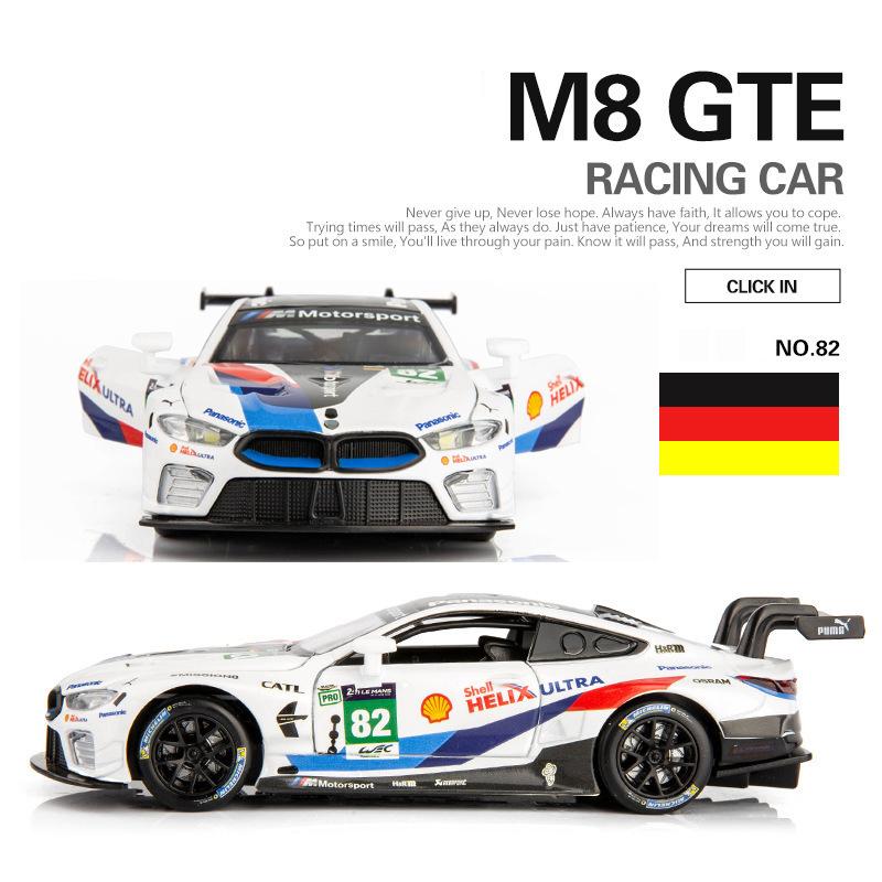 NEW 1:32 BMW M8 GTE Alloy Car Model Sound and Light Pull Back Children s Toy Collectibles Birthday gift
NEW 1:32 BMW M8 GTE Alloy Car Model Sound and Light Pull Back Children s Toy Collectibles Birthday gift