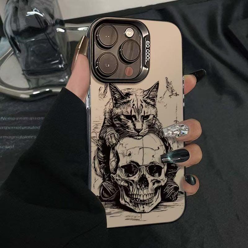 Evil Cat Skull Cartoon Phone Case for iPhone 17 Pro Max, 15 Pro, and 15 Plus iPhone 15 Pro Max
Evil Cat Skull Cartoon Phone Case for iPhone 17 Pro Max, 15 Pro, and 15 Plus iPhone 15 Pro Max